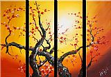 Chinese Plum Blossom Canvas Paintings - CPB0415